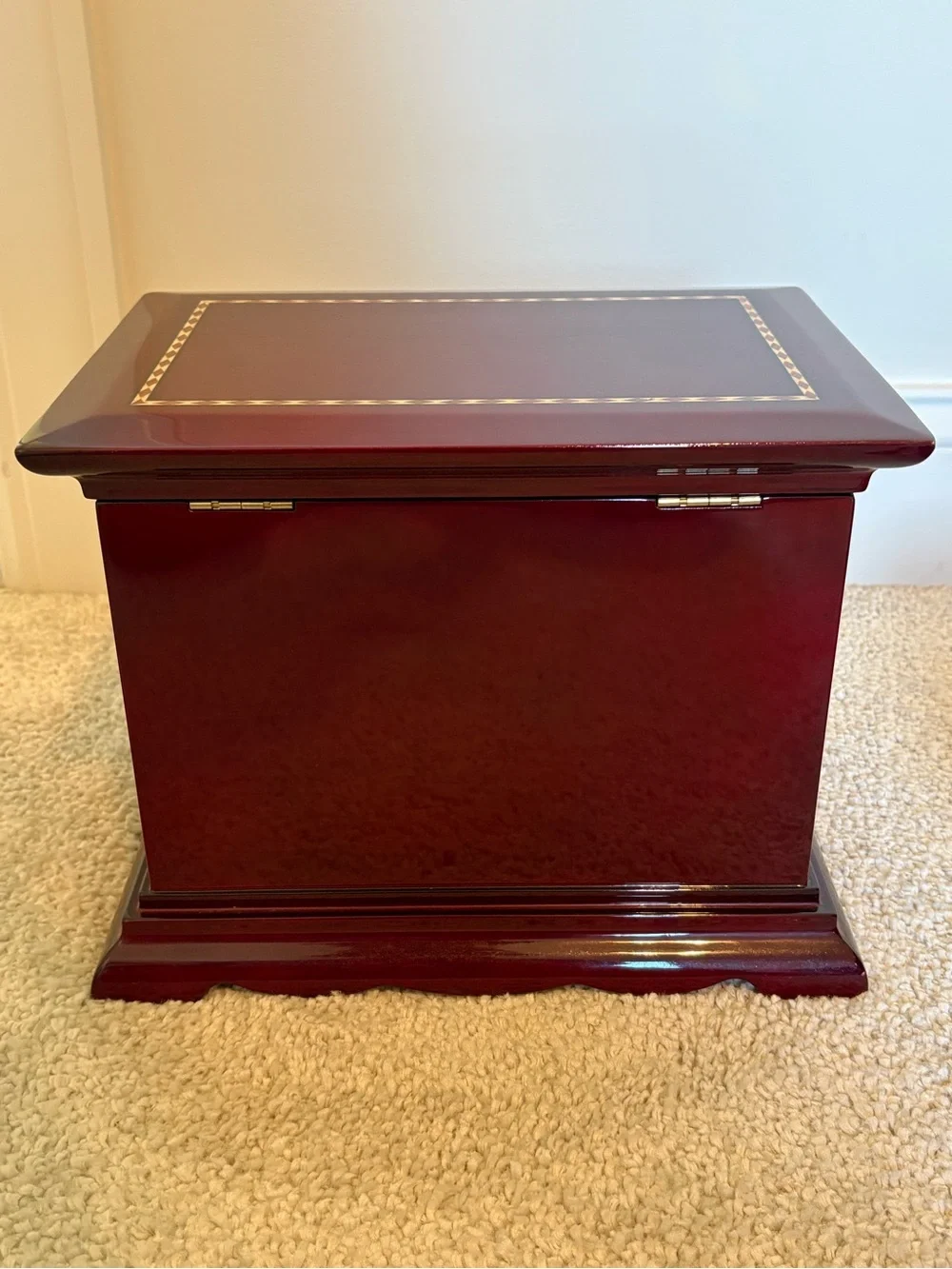 Cherry wood jewelry box